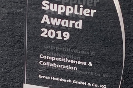 Hombach Supplier Award 2019